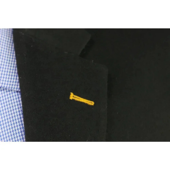 Hickey-Freeman Current Lindsey Dark Green Wool-Cashmere Flannel 2-Btn Blazer 44R - Picture 5 of 10